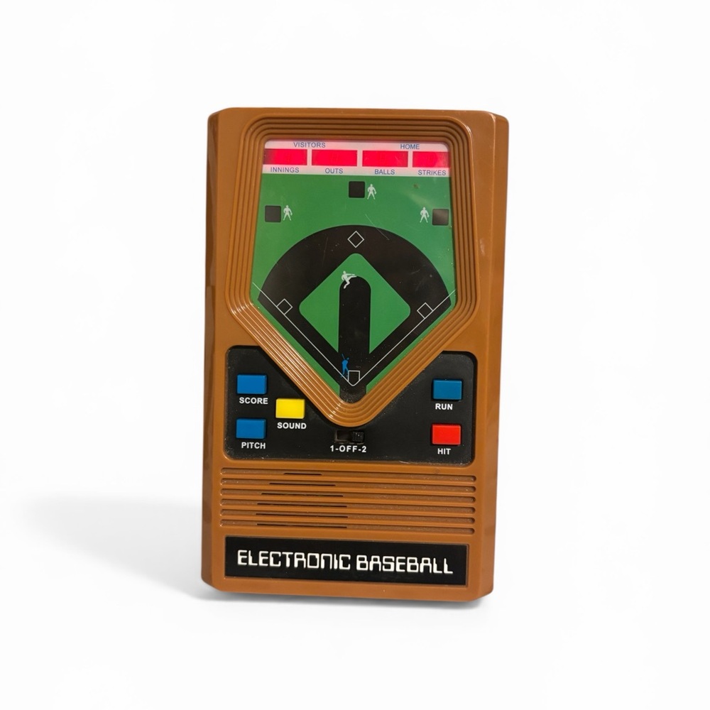 SOLD Electronic Retro Sports Game Electronic Baseball Handheld Game - Brown
